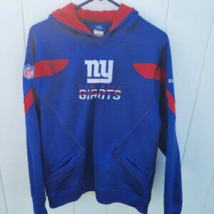 New York Giants size Small men’s Reebok On Field NFL blue hoodie pullover